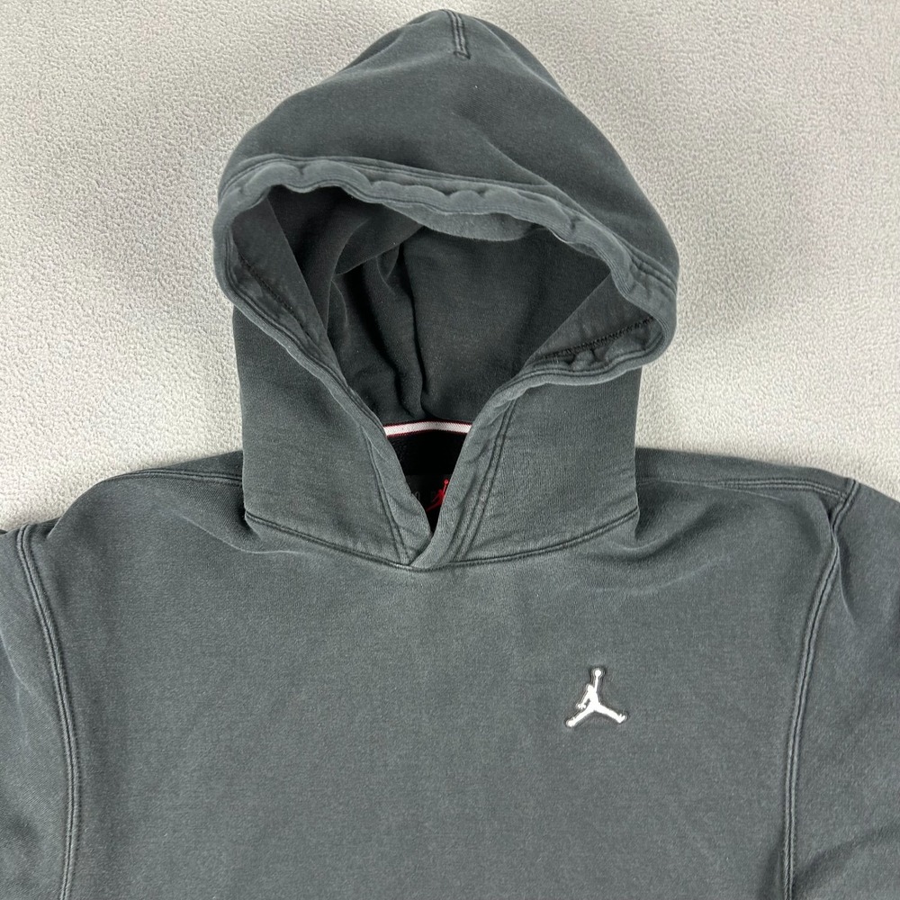 Air Jordan Hoodie Mens Small Essentials Fleece Pullover Black DA9818-010 - Picture 3 of 8